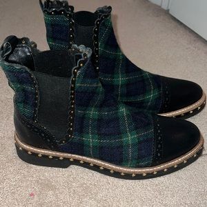 Free people plaid boots